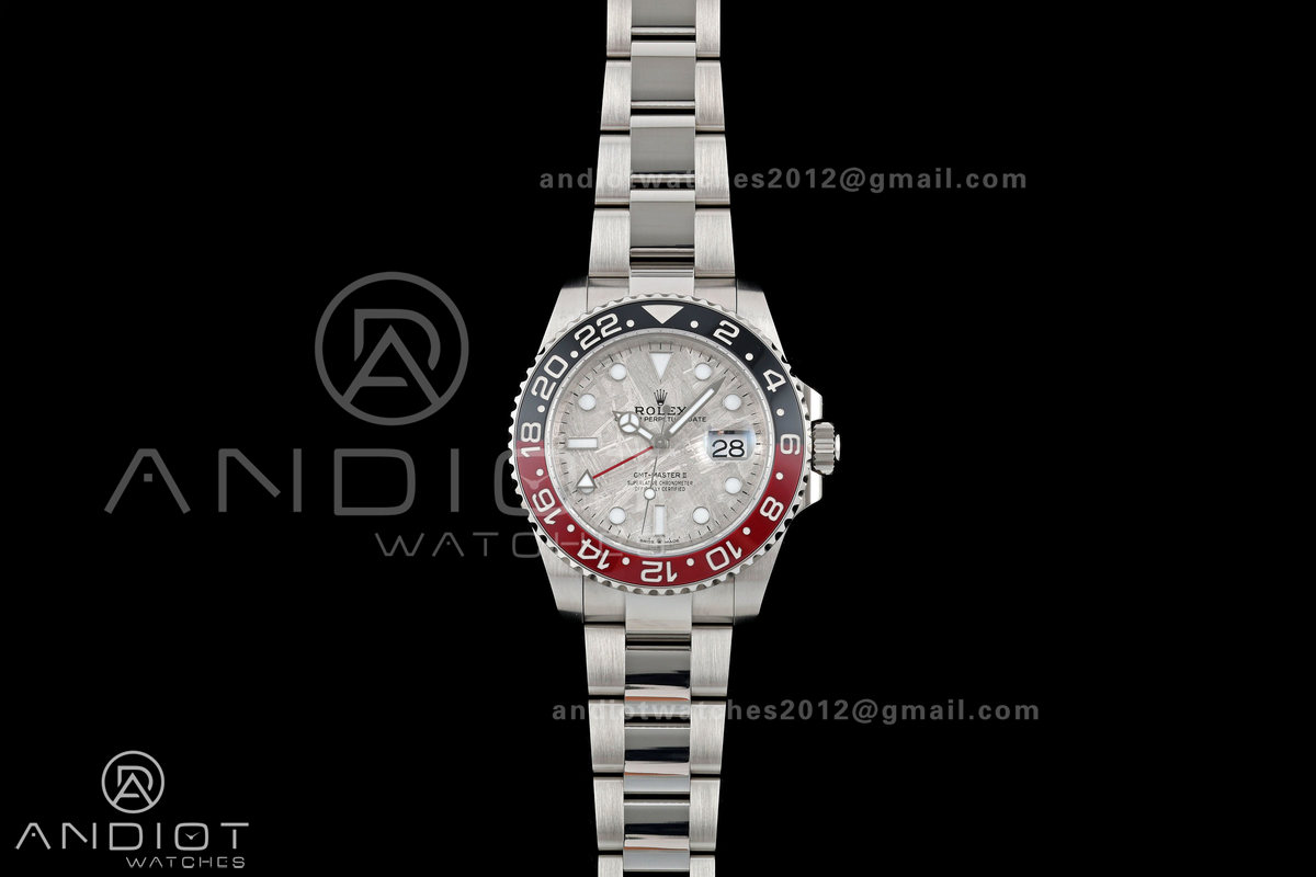 GMT-Master II Black/Red Ceramic ARF 1:1 Best Edition Meteorite Dial On Oyster Bracelet DD3285 CHS